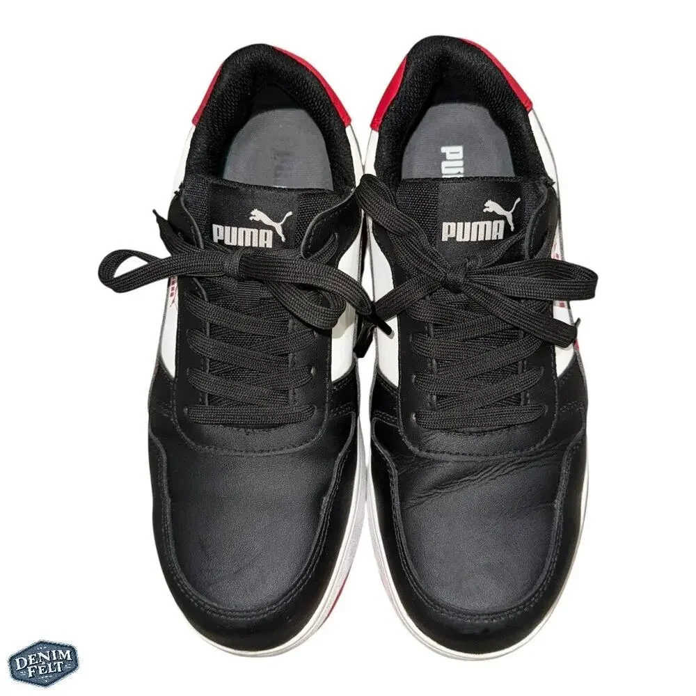 Puma Safety Red/White/Black Frontcourt Low Composite Toe Shoes/Sneakers‎